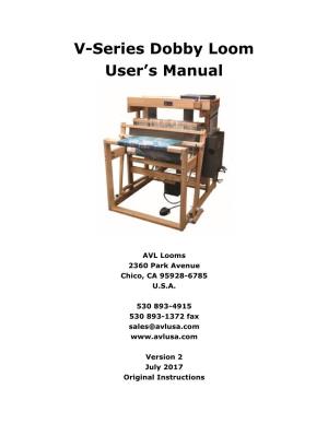 V-Series Dobby Loom User's Manual