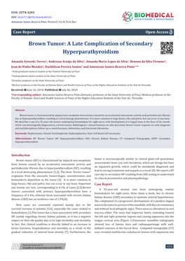 Brown Tumor: a Late Complication of Secondary Hyperparathyroidism