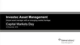 Investec Asset Management Capital Markets