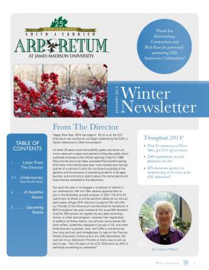 Winter Newsletter 1 the Edith J