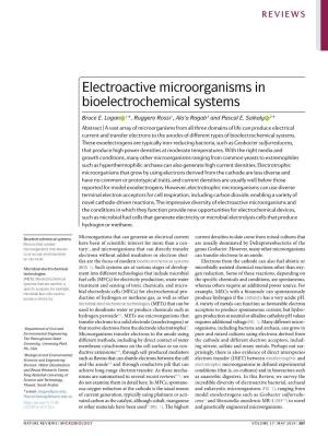 Electroactive Microorganisms in Bioelectrochemical Systems