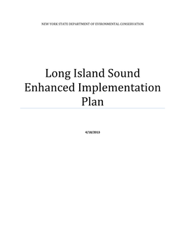 Long Island Sound Enhanced Implementation Plan