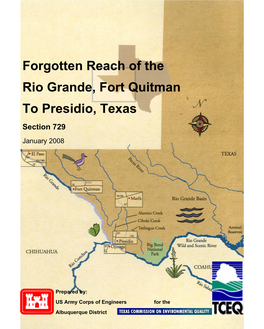 Forgotten Reach of the Rio Grande, Fort Quitman to Presidio, Texas Section 729 January 2008