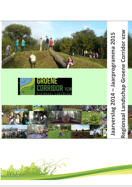 Jaarprogramm a 2015 Regionaal Landschap Groene Corridor