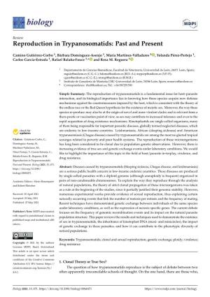 Reproduction in Trypanosomatids: Past and Present