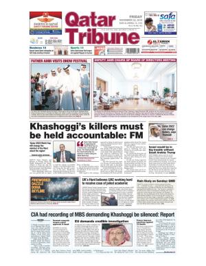 Khashoggi's Killers Must Be Held Accountable