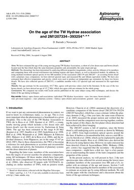 On the Age of the TW Hydrae Association and 2M1207334-393254