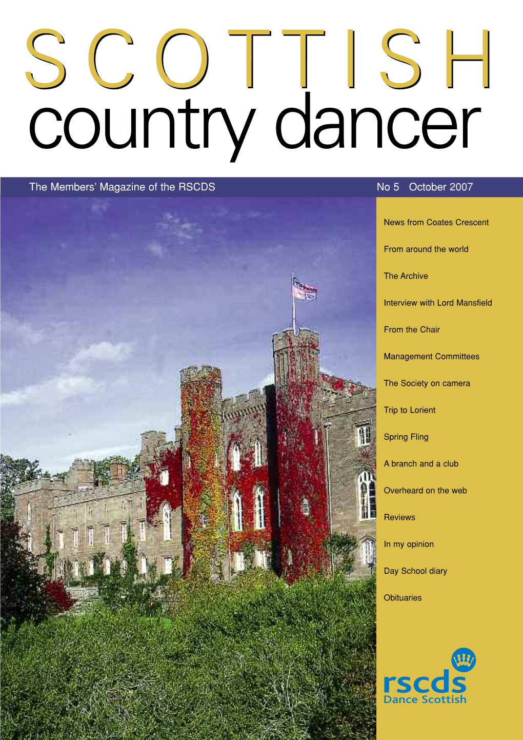 The Members' Magazine of the RSCDS No 5 October 2007