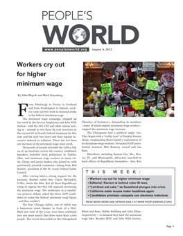 Workers Cry out for Higher Minimum Wage