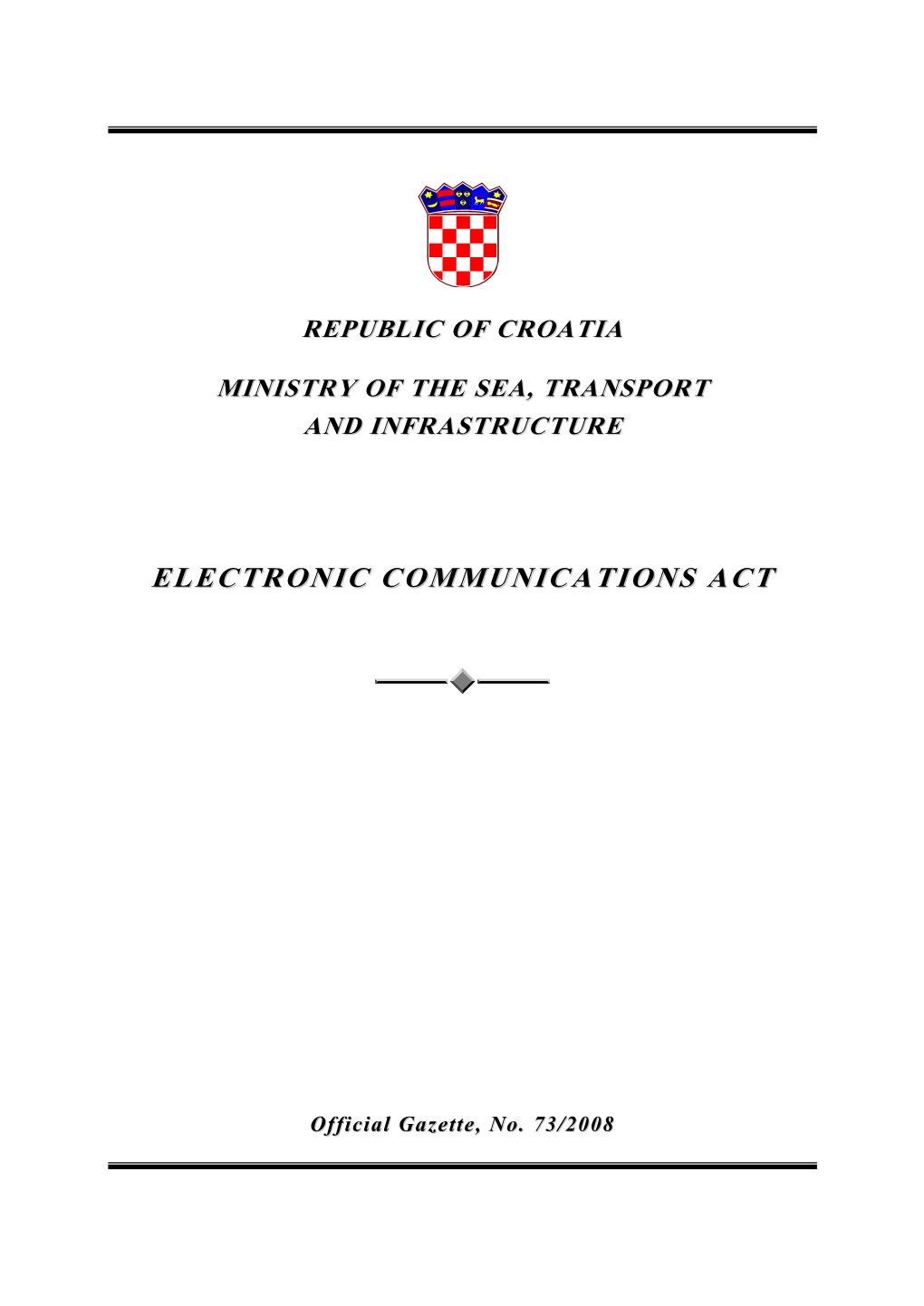 Electronic Communications Act