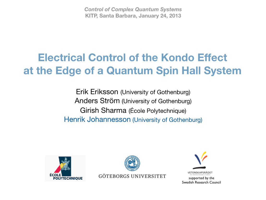 Electrical Control of the Kondo Effect at the Edge of a Quantum Spin Hall System