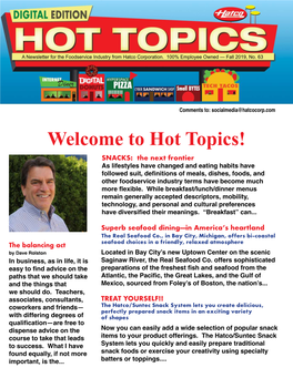 Welcome to Hot Topics!