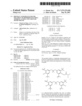 Ited States Patent (10) Patent N0.: US 7,271,274 B2 Meng Et A]