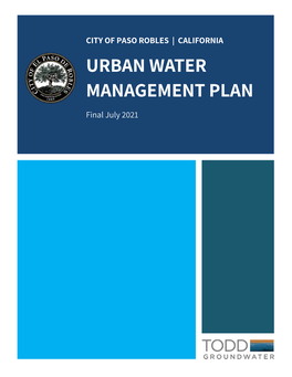 Urban Water Management Plan