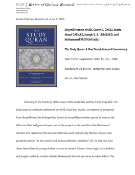 RQR | Review of Qur'anic Research