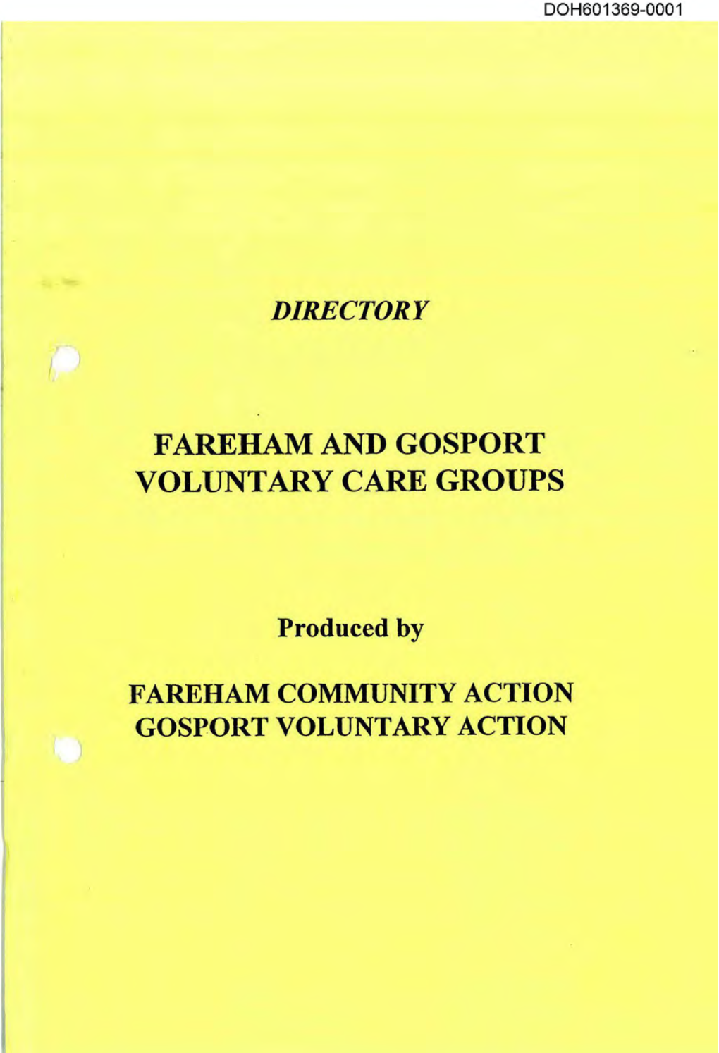 Fareham and Gosport Voluntary Care Groups