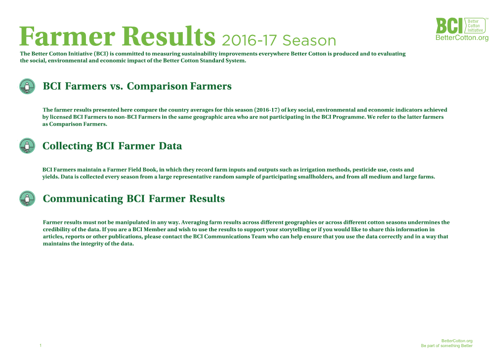Farmer Results 2016-17 Season