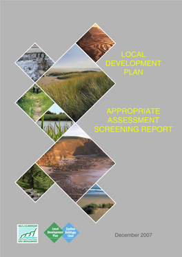 Habitats Regulation Assessment of the Vale of Glamorgan Local Development Plan Draft Preferred Strategy
