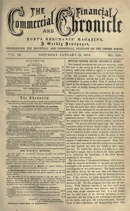 January 25, 1873, Vol. 16, No