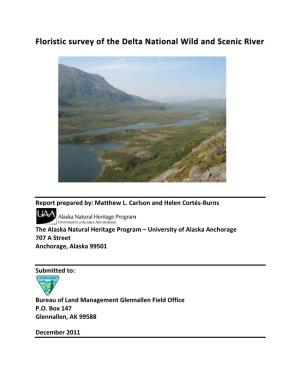 Floristic Survey of the Delta National Wild and Scenic River