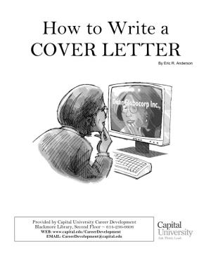 How to Write a COVER LETTER by Eric R