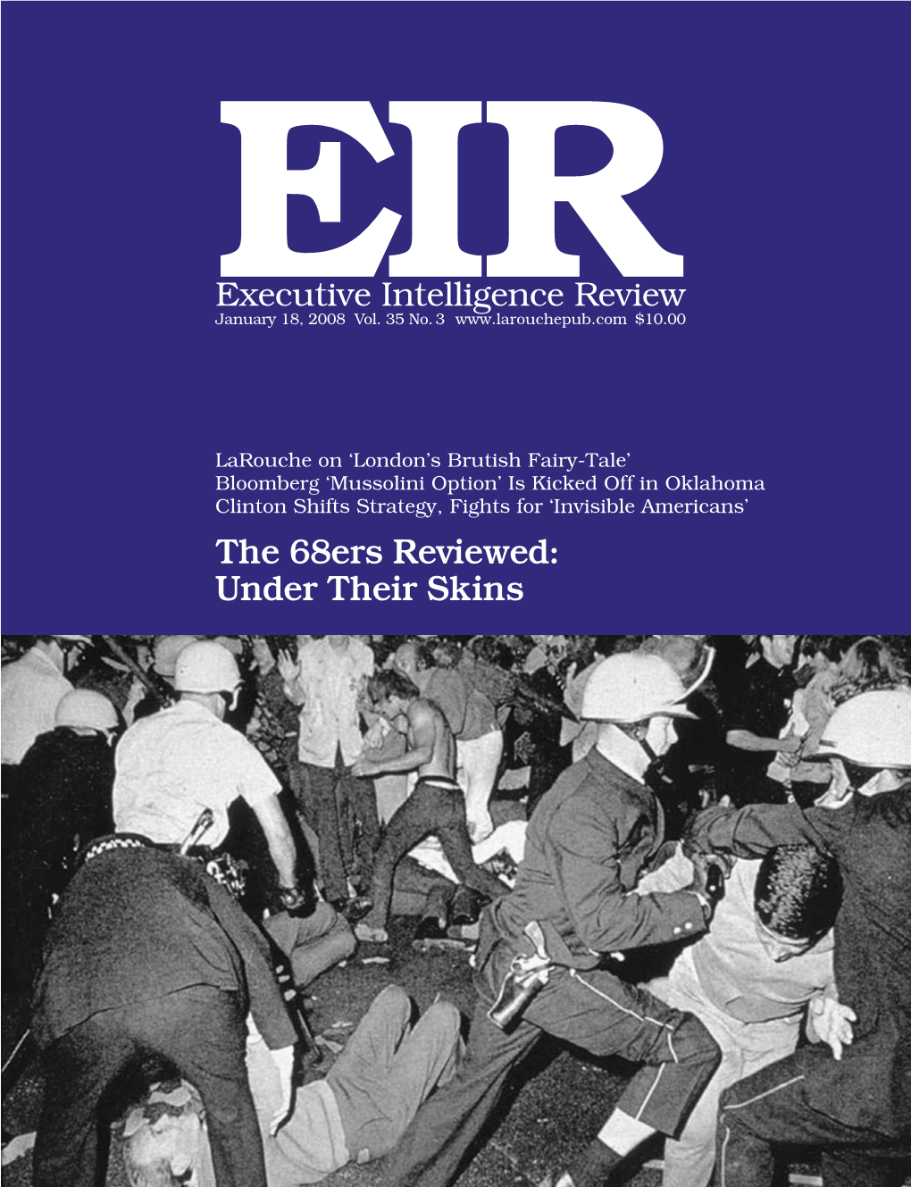 Executive Intelligence Review, Volume 35, Number 3, January 18