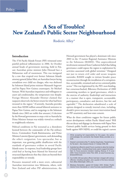 New Zealand's Public Sector Neighbourhood