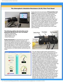 Scuba Testing Equipment and Tools - Scuba Test Stand