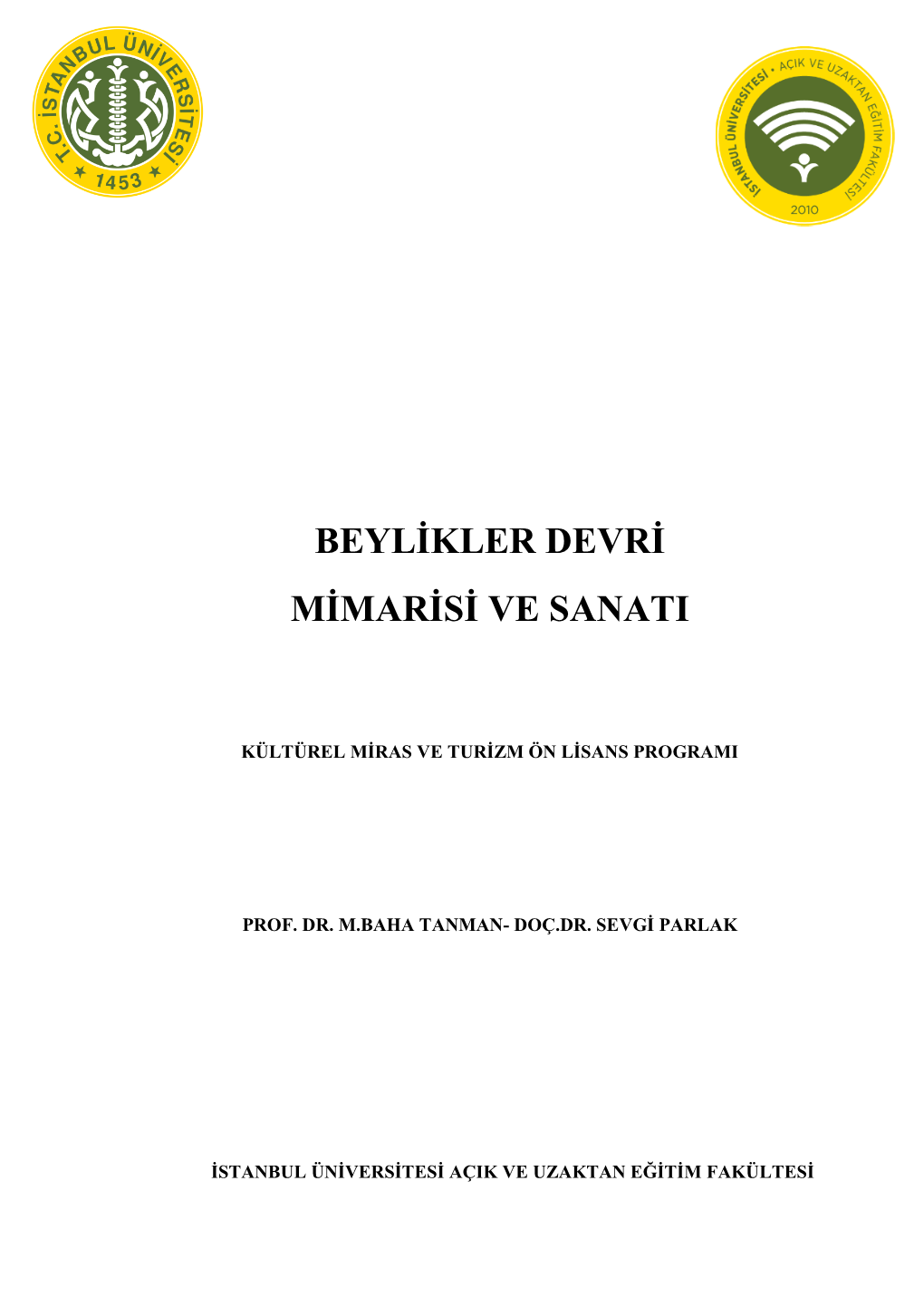 Beylikler Devri Mimarisi Ve Sanatı