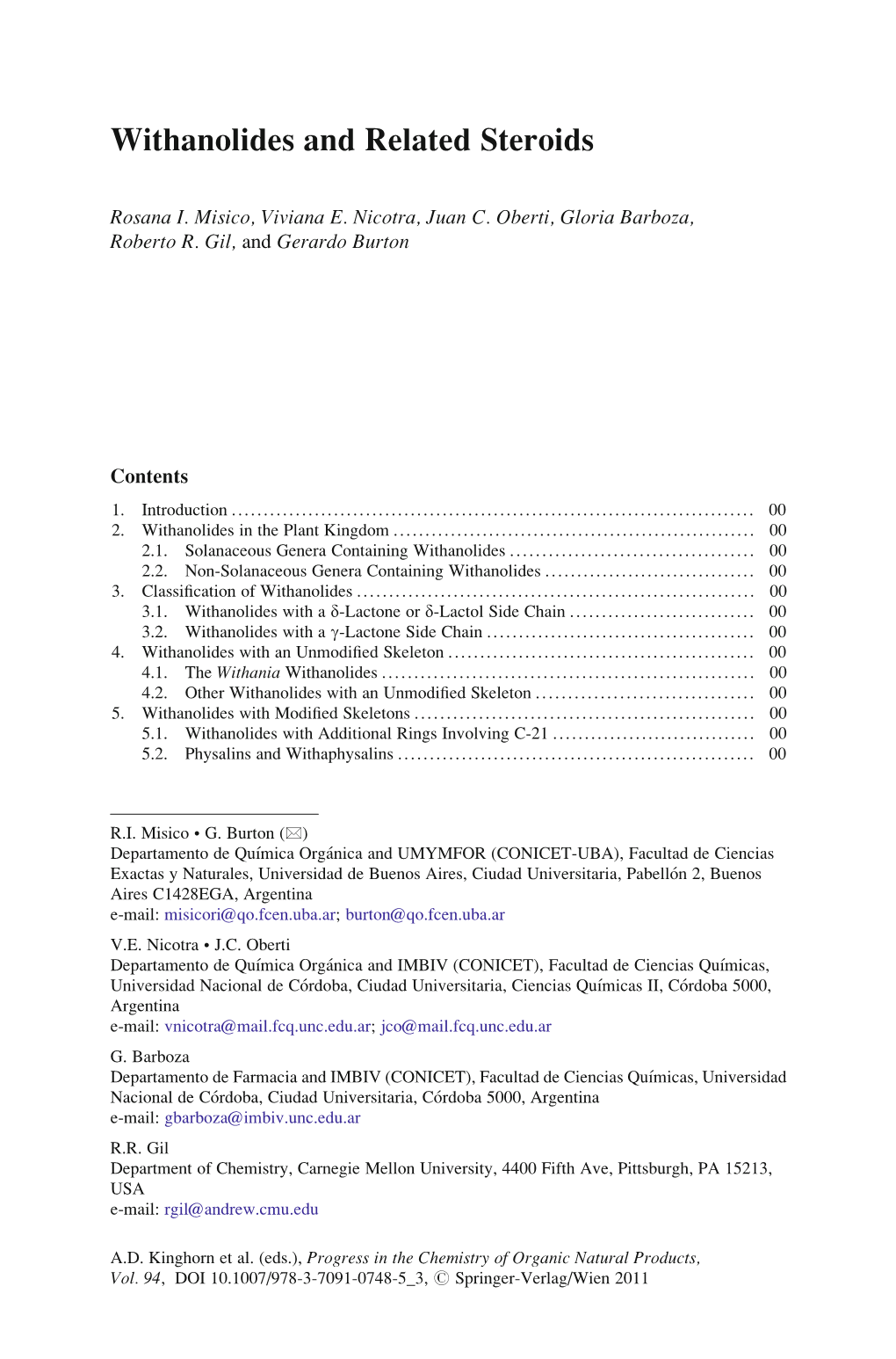 Withanolides and Related Steroids