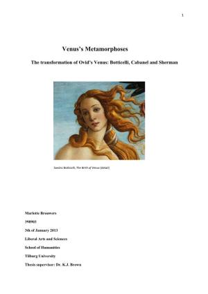 Venus's Metamorphoses