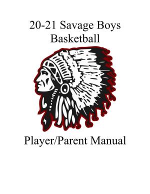 20-21 Savage Boys Basketball Player/Parent Manual