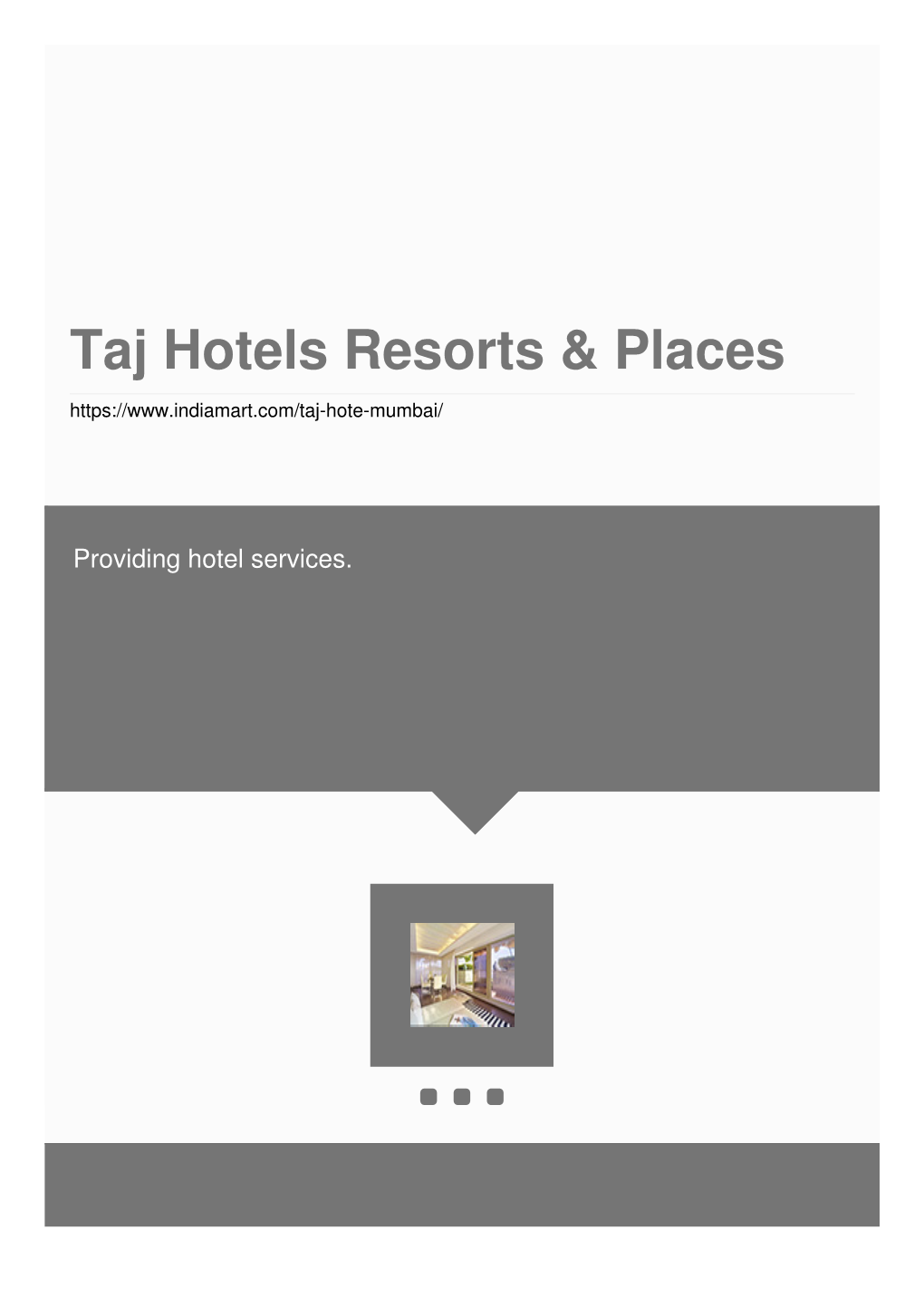 Taj Hotels Resorts & Places