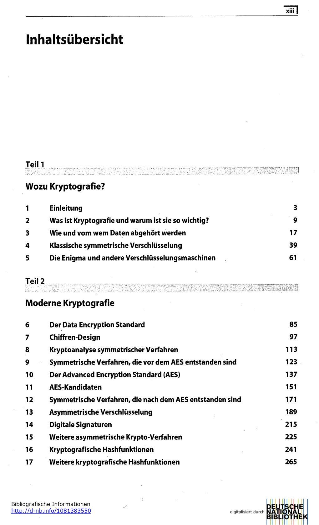 Wozu Kryptografie? Moderne Kryptografie