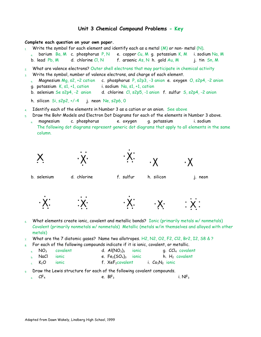 Chapter 1 and 2: Introduction to Chemistry and Describing Matter