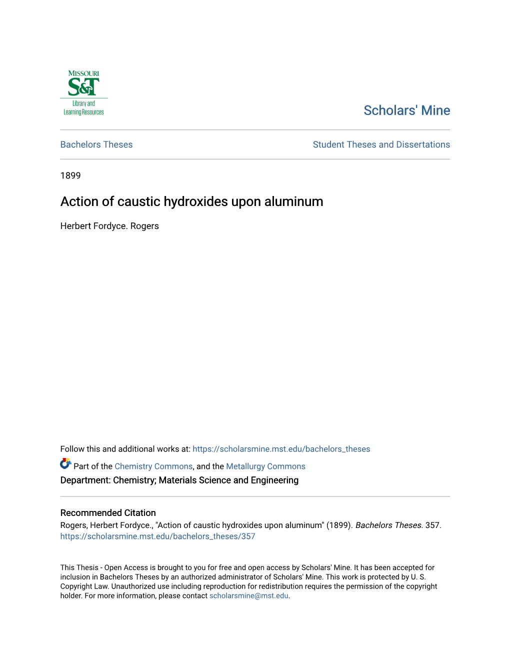 Action of Caustic Hydroxides Upon Aluminum