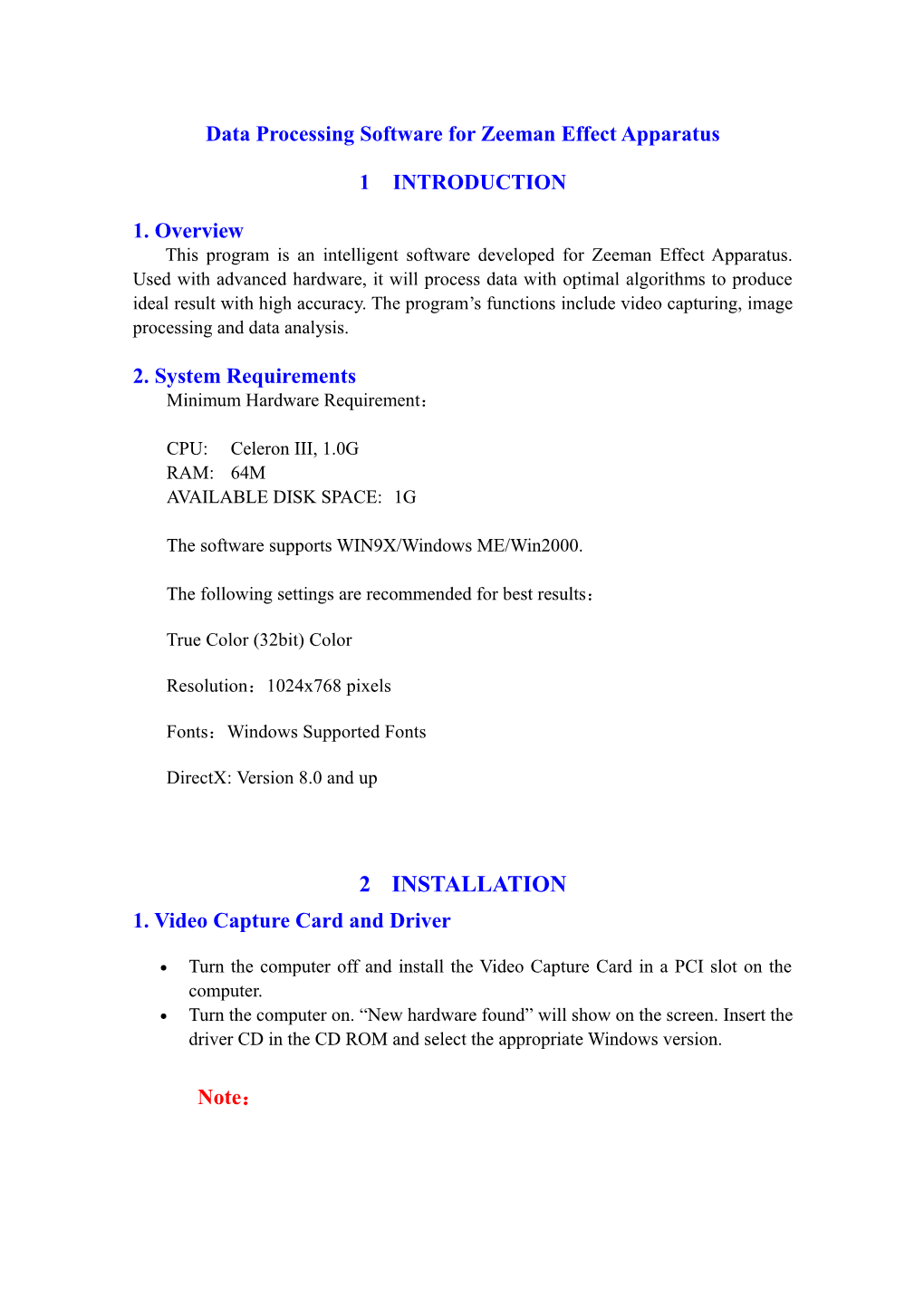 Data Processing Software for Zeeman Effect Apparatus