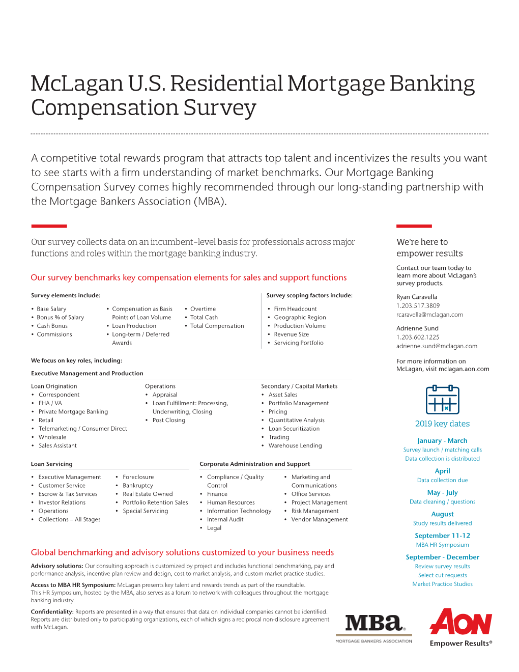 Mclagan U.S. Residential Mortgage Banking Compensation Survey