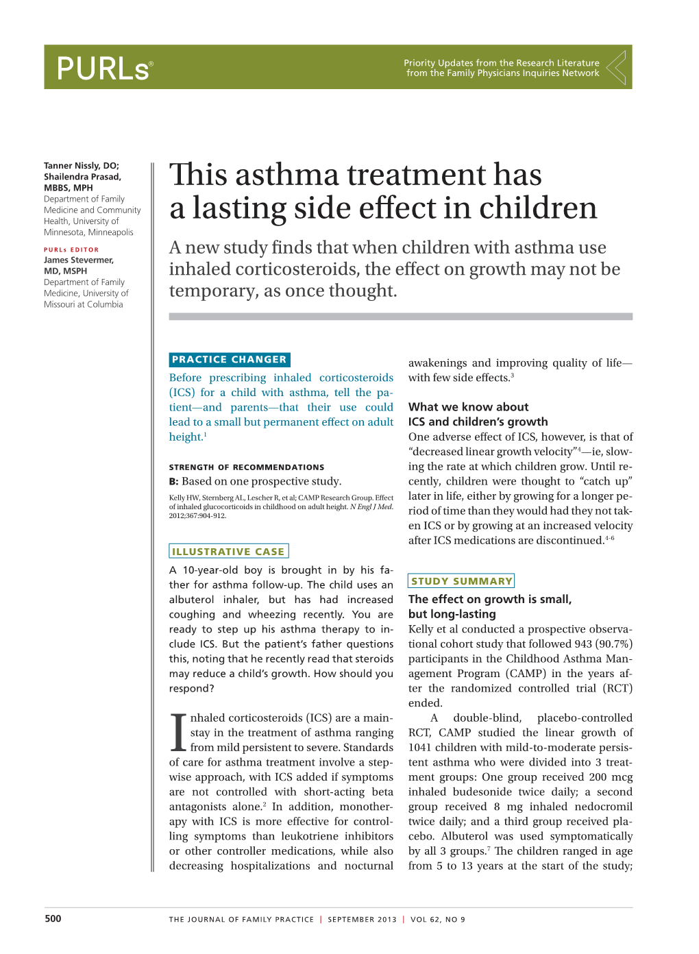 This Asthma Treatment Has a Lasting Side Effect in Children