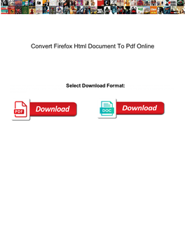 Convert Firefox Html Document to Pdf Online