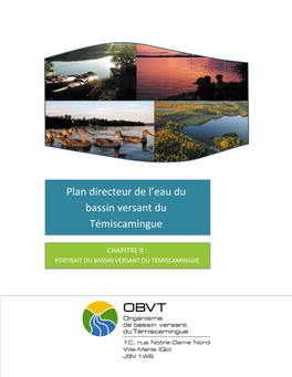 Plan Directeur De L'eau Du Bassin Versant Du Témiscamingue