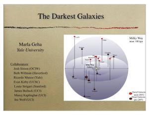 The Darkest Galaxies