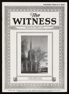 1934 the Witness, Vol. 18, No. 31. April 5, 1934