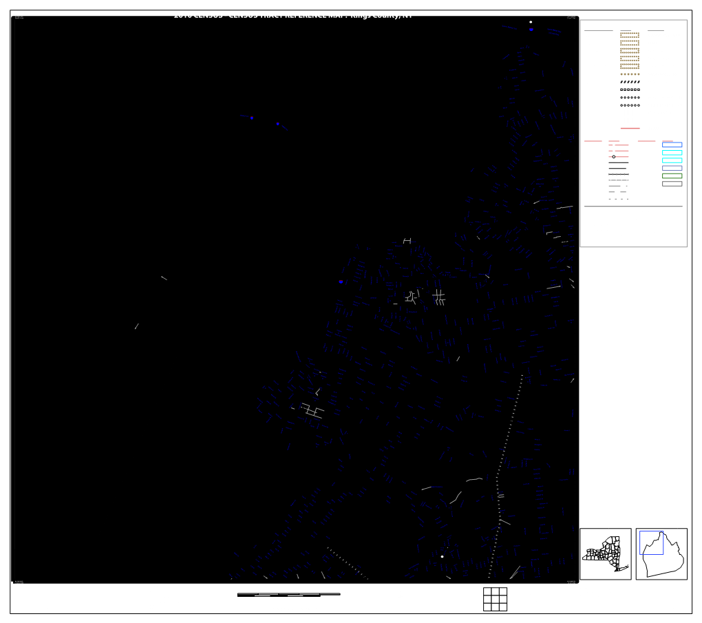 CENSUS TRACT REFERENCE MAP: Kings County, NY 73.941727W 25 Queens Midtown Tunl LEGEND