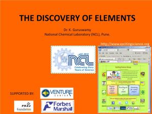 The Discovery of Elements