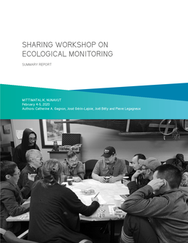 Sharing Workshop on Ecological Monitoring