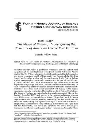 The Shape of Fantasy: Investigating the Structure of American Heroic Epic Fantasy
