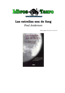 Las Estrellas Son De Fuego Poul Anderson