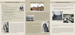 John Bennet Lawes 200 Years John Bennet Lawes 200 Years John Bennet Lawes 200 Years