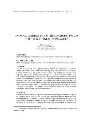 Understanding the Other Europe: Philip Roth's